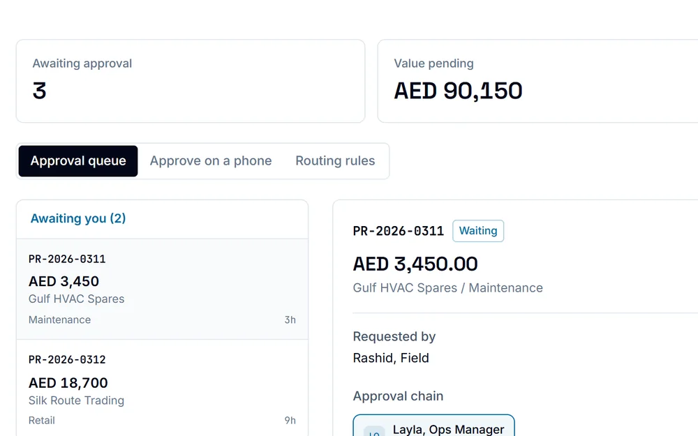 Approvals & Workflow